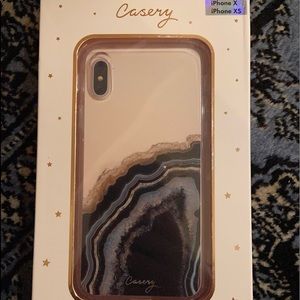 Casery  iPhone X/XS Case- black agate design